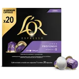 L'OR Espresso - Lungo Profondo - 20 Kapseln - Nespresso Kompatibel