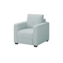 bobb Sessel Lisa de Luxe Mikrofaser 85 x 90 x 93 cm Blau mit Boxspringpolsterung
