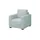 bobb Sessel Lisa de Luxe Mikrofaser 85 x 90 x 93 cm Blau mit Boxspringpolsterung
