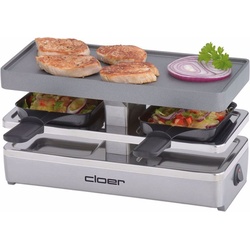 Cloer Mini 6495, Racletteofen, Silber