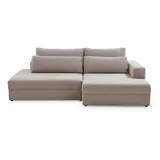 A.Z. Iwaniccy Eckcouch Cord 2-Sitzer Greige