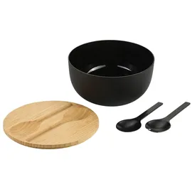 KESPER Salatschüssel Schwarz 4-tlg.