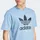 adidas T-Shirt ADIDAS ORIGINALS "TREFOIL T-SHIRT", Herren, Gr. L, ash blau, schwarz, Obermaterial: 100% Baumwolle, normal, Rundhals, Shirts T-Shirt, Basic Shirt mit großem Trefoil Logoprint
