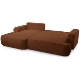 ax living Sessel Ablia 267 x 0 x 0 cm Rot mit Schlaffunktion