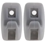 Create idea 2 Stück Sonnenblende Haken Clip 191-857-559 Sonnenblende Clip Aufhänger Halterung Autoinnenraum Visier Ersatz Niete Grau Kompatibel mit Golf MK1 MK2