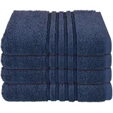 SCHIESSER Milano Handtuch 4 x 50 x 100 cm marine