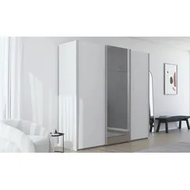meinSchrank Schwebetürenschrank Regina 242 x 223 x 68 cm Weiß