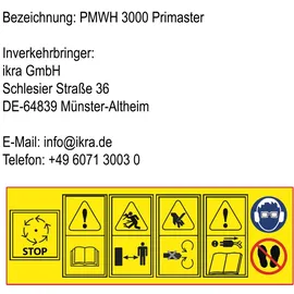 Primaster Elektro-Walzenhäcksler PMWH 3000 max. Aststärke Ø 45 mm