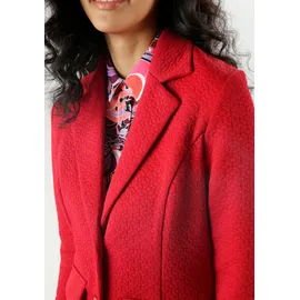 Aniston SELECTED Jerseyblazer ANISTON SELECTED, Damen, Gr. 36, rot, Jersey, Obermaterial: 97% Polyester, 3% Elasthan, Strukturmuster, unifarben, figurbetont hüftbedeckend, Blazer, mit strukturiertem Muster