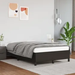 Bettgestell Schwarz 120x200 cm Kunstleder