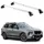 Aurilis OMAC Dachträger Gepäckträger für BMW X7 G07 2019-2025 5 türige Alu Silber 2 tlg ABE (2-St), Wasserbeständig,Abnehmbar,Multifunktional,Leichtgewichtig grau|silberfarben