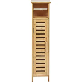 Beliani Olathe Toilettenpapier-Schrank 18 x 72 x 17 cm Hellbraun
