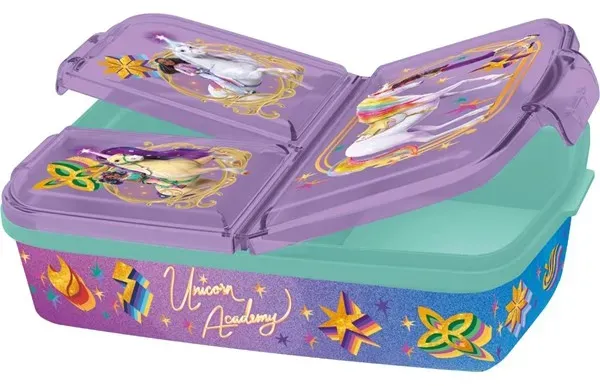 UNICORN ACADEMY Multi-compartm. lunch box