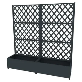 Westmann Dekora 7 Pflanzkasten mit Rankgitter 90 x 43 x 184 cm Anthrazit