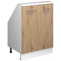 Vicco Rion Dachschrägenschrank 60 x 46 x 81,6 cm Artisan-Eiche/Weiß