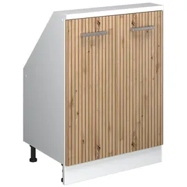 Vicco Rion Dachschrägenschrank 60 x 46 x 81,6 cm Artisan-Eiche/Weiß