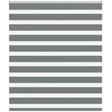 vidaXL Zebrarollo Dunkelgrau 135x150 cm Stoffbreite 130,9 cm Polyester