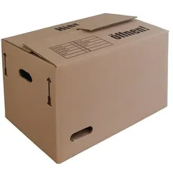 Umzugskarton Wellpappe L501xB351xH336mm zweiwellig braun