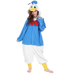 Metamorph Kostüm Donald Duck Kigurumi, Original Disney-Kostüm: kuscheliger Onesie von Sazac blau