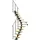 DOLLE Mittelholmtreppe Dublin 71 cm Holz/Metall