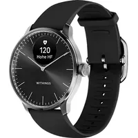 Withings ScanWatch Light 37 mm schwarz, Sport Fluorelastomer-Armband schwarz