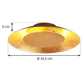 LINDBY Keti 1 rund gold Metall