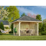 Palmako Pavillon Bianca 8,3 m2 Set 102 naturbelassen