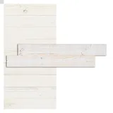 iWerk® Echtholz Wandpaneele weiß | Selbstklebende Holzpaneele | Helle Wandverkleidung für Küche, Garderobe & Wohnzimmer | Design „White“ – 78 × 10 × 0,5 cm