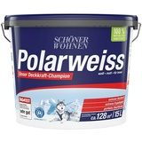 SCHÖNER WOHNEN-Farbe Wandfarbe Polarweiß  (Weiß, 15 l, Matt, Konservierungsmittelfrei)