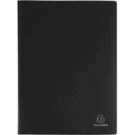 Exacompta 85101E Sichtmappe Kunststoff 100 Hüllen Schwarz