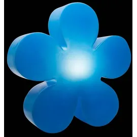 8 seasons design GmbH Motivleuchte Shining Flower Kunststoff Durchmesser 40 cm Solar blau