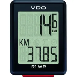 VDO R1 WR Fahrradcomputer SCHWARZ|SCHWARZ|SCHWARZ No Size