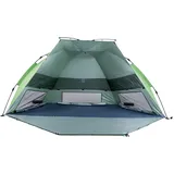 Three Bears Pop Up Strandzelt – UV Schutz LSF 50+, leichte und tragbare Cabana für 3–4 Personen, einfach aufzubauender Sonnenschutz