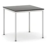 Esstisch, 800 x 800 mm, Tischgestell grau, Wenge