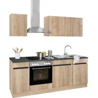 OPTIFIT Küchenzeile Roth 210 cm beige