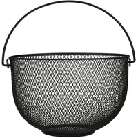 JUSTINUS LifeStyle Obstkorb Ø 30cm schwarz mit Henkel -