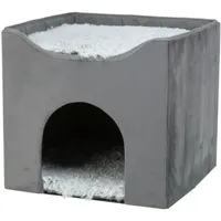 Trixie Hundehöhle Harvey rund 100 x 65 cm grau