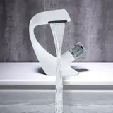Gojoy - Bad Waschbecken Wasserhahn Waschtischarmatur Wasserfall Mischbatterie Badarmatur