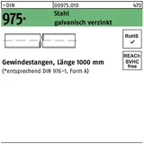 REIDL DIN 975 Gewindestange VG M10x1000 Stahl galvanisch verzinkt