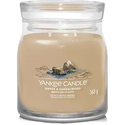 Yankee Candle Duftkerze Signature Medium Jar Amber&Sandalwood