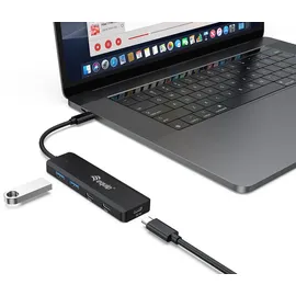 Equip USB-Hub 4-Port 3.2/C->2xUSB-C 2xUSB-A 5Gbps o.Netz.sw