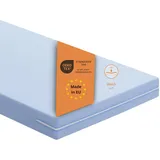sleepling Matratze 140x200 Basic 20, Komfortschaummatratze, Rollmatratze mit Härtegrad 2, Made in EU, Waschbar 40 Grad, Ökotex 100