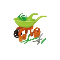 Schubkarre mit Gartenwerkzeug, 9-teilig ¦ grün ¦ Maße (cm): B: 29 H: 27