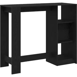 vidaXL Bartisch 124 x 46 x 103,5 cm Schwarz