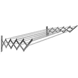 Sauvic Ausziehbarer Wäscheständer 10 m grau