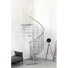Minka Spindeltreppe Spino 120 cm Durchmesser 305,5 cm Zink