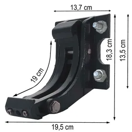 Mendler Wandhalterung für Markise T122/T123 Adapter anthrazit