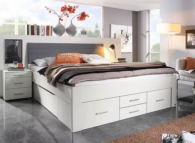 Rauch Scala Bett mit Kopfteil-Stauraum
