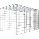 Gabiona C-Ring-Gabione-Anbaukorb Typ 4 50 x 80 x 50 cm Maschenw 5 x 5 cm