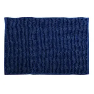 Badteppich Chenille Blau 50 x 80 cm